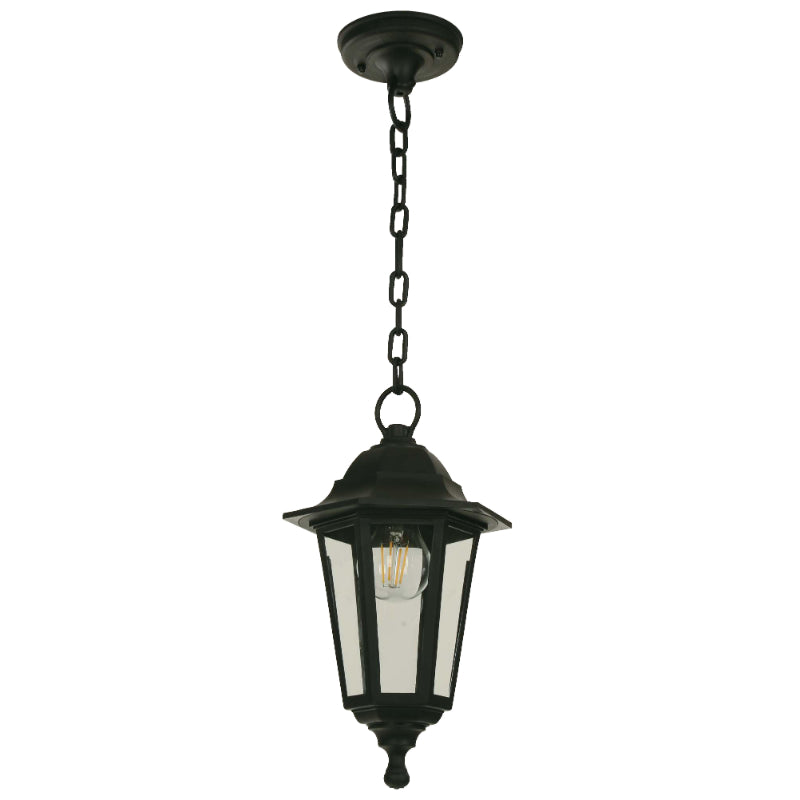 LAMP. EXT. COLGANTE NEGRO 1L E27 40W