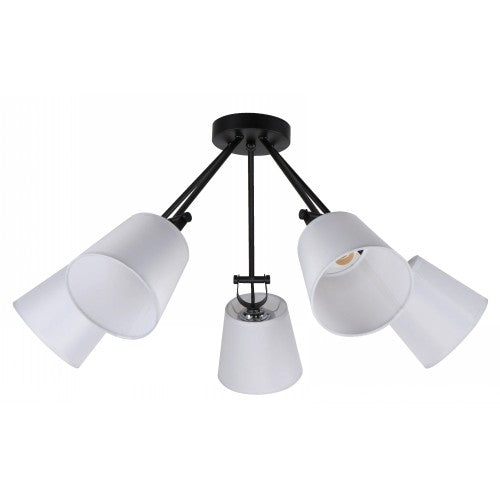 LAMP. TECHO NEGRO 5L E27 10W