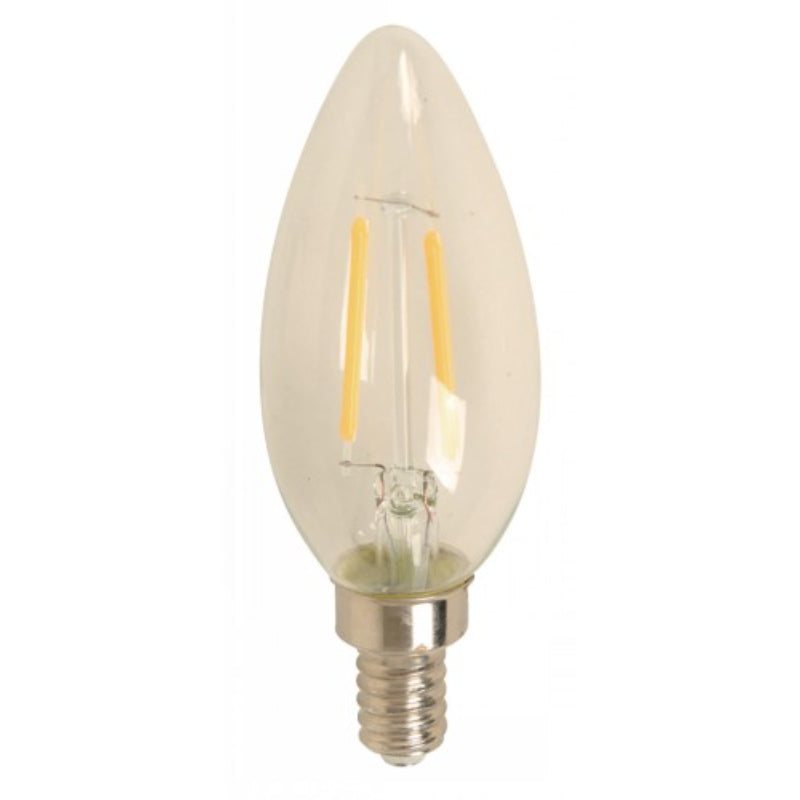 BOMBILLO LED FILAMENTO TORPEDO E12 2W 120V 2700K
