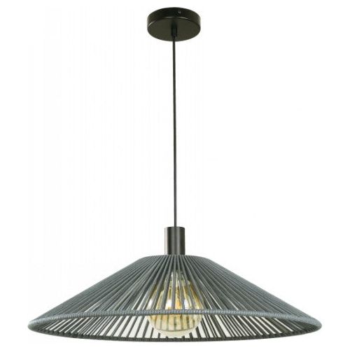 LAMP. COLGANTE NEGRO Y GRIS 1L E27 40W 120V
