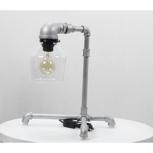 LAMP. MESA PLATEADO 1L E27 40W
