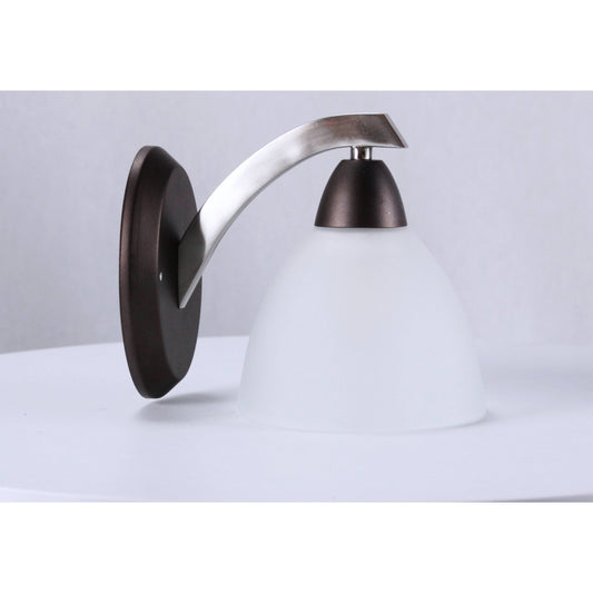 LAMP. PARED NÍQUEL SATINADO 1L E27 60W