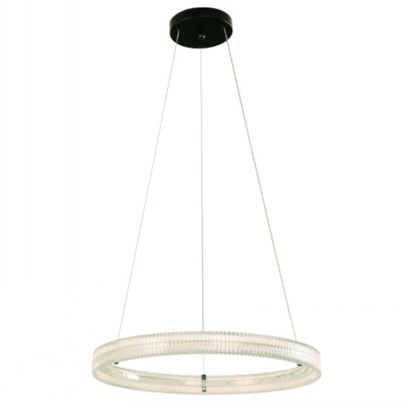 LAMP. LED COLGANTE NEGRO 12W 100-240V 3000K-4000K-6500K CCT EN LA BASE