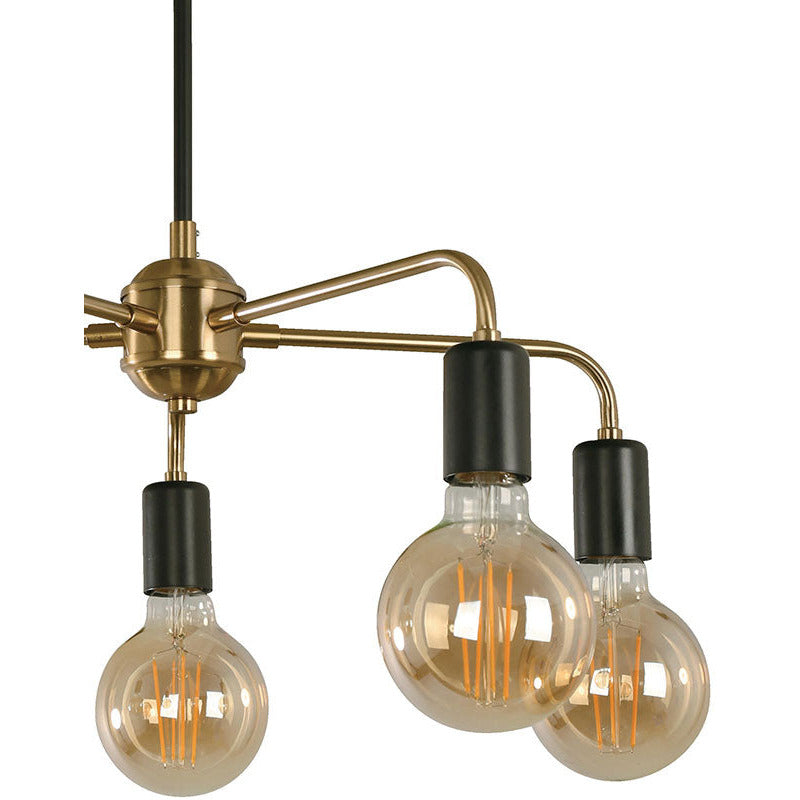 LAMP. TECHO NEGRO DORADO 5L E27 40W