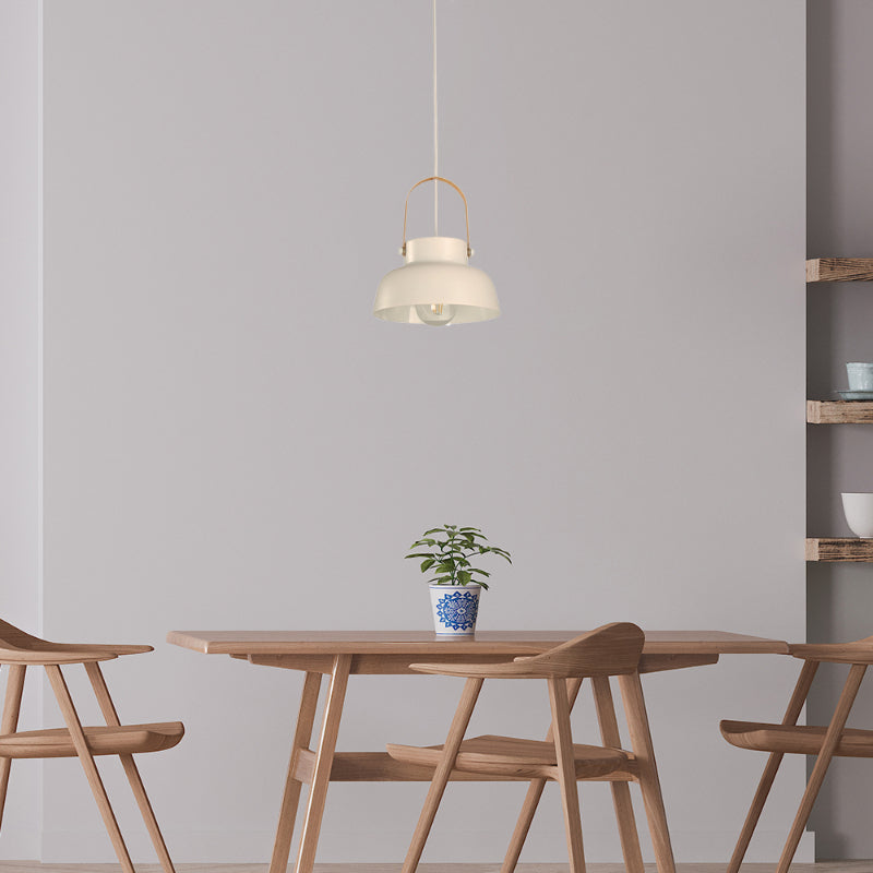 LAMP. COLGANTE BLANCO 1L E27 40W