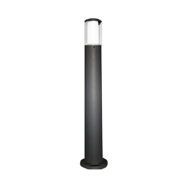 LAMP. EXT. BOLARDO CARLO 800 NEGRO1L GU10 3.5W CCT