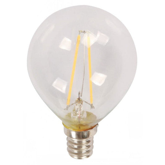 BOMBILLO LED FILAMENTO G45 E12 2W 120V 6000K