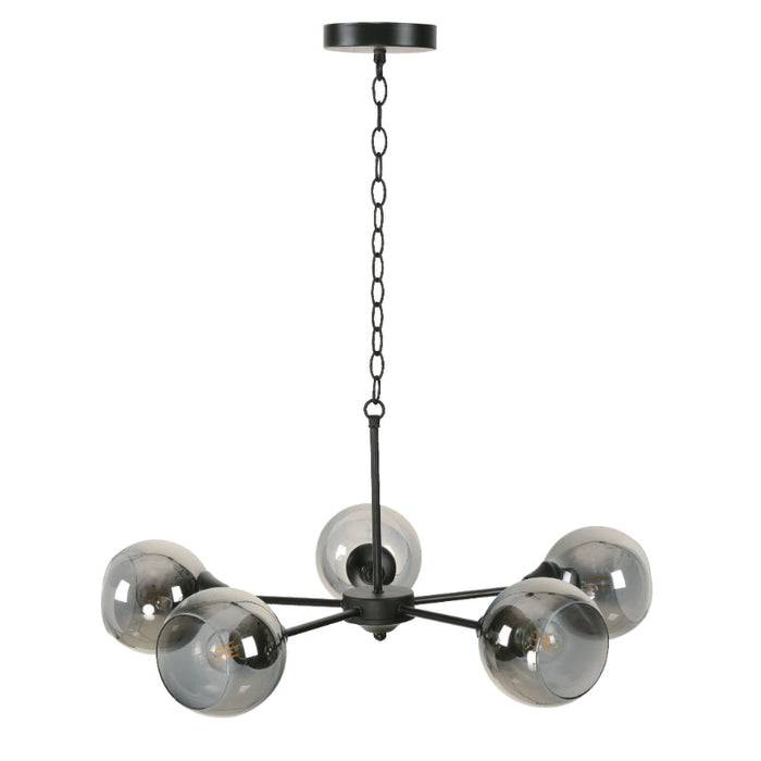 LAMP. COLGANTE NEGRO 5L E27 40W