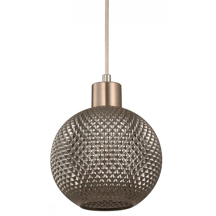 LAMP. COLGANTE AHUMADO 1L E27 40W