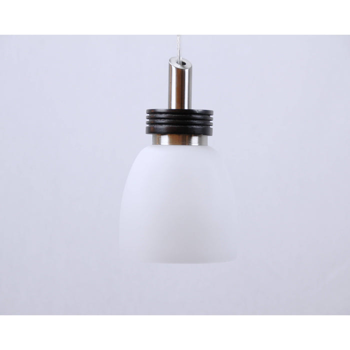 LAMP. COLGANTE NÍQUEL SATINADO 1L E27 60W