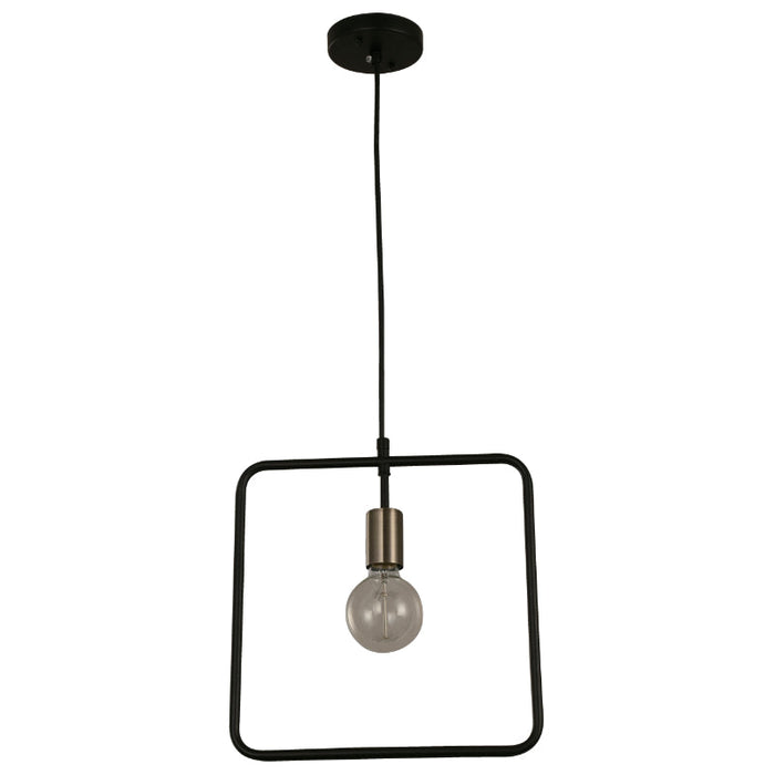 Lámpara Colgante Negro 1L E27 40W