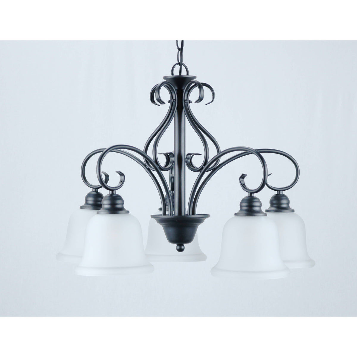 Lámpara Techo Negro 5L E27 60W