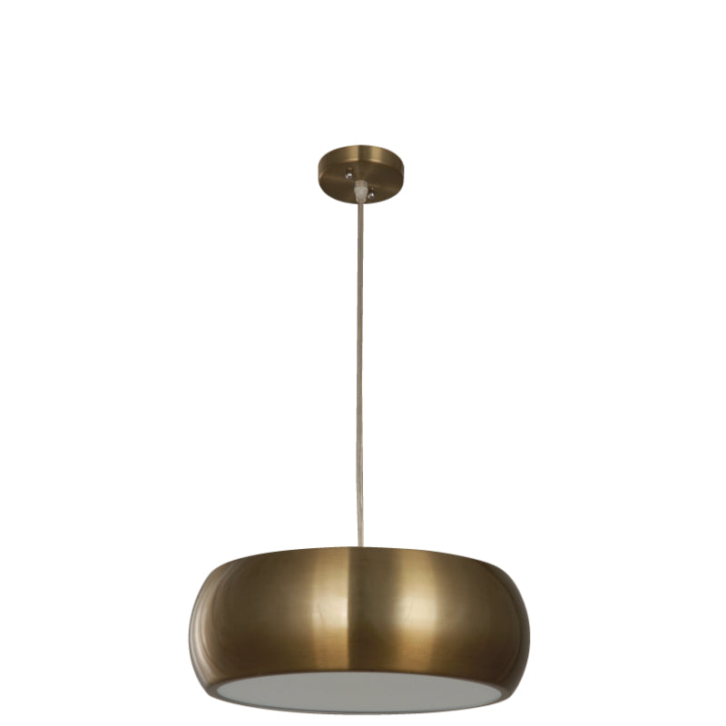 LAMP. COLGANTE BRONCE ANTIGUO 3L E27 40W