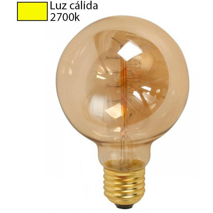 BOMBILLO INCANDESCENTE FILAMENTO G80 E2740W 2700K