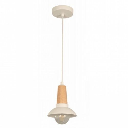 LAMP. COLGANTE BLANCO 1L E27 40W