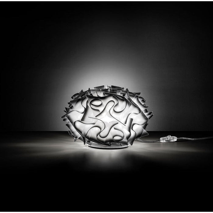 LAMP. MESA VELI CHARCOAL BLANCO Y NEGRO 1L E14 11W