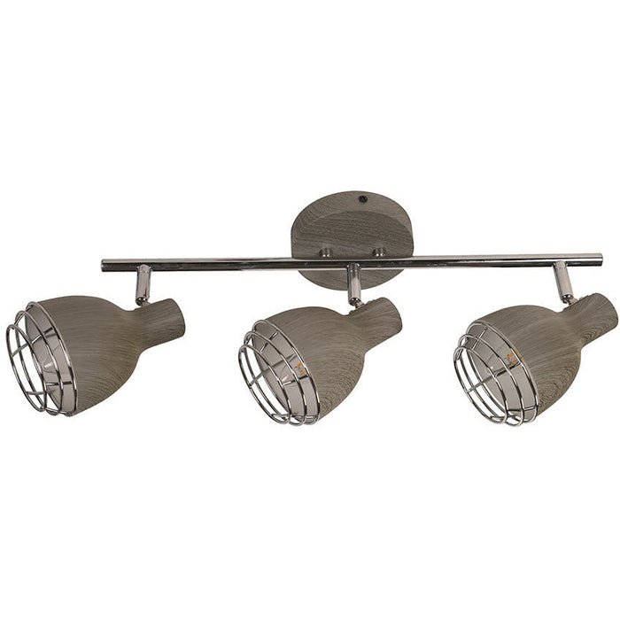 Lámpara Techo Reflectora Gris 3L E14 40W