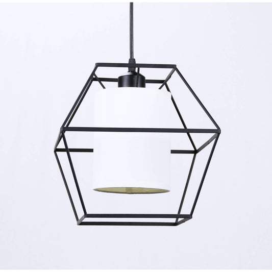 LAMP. COLGANTE NEGRO 1L E27 60W