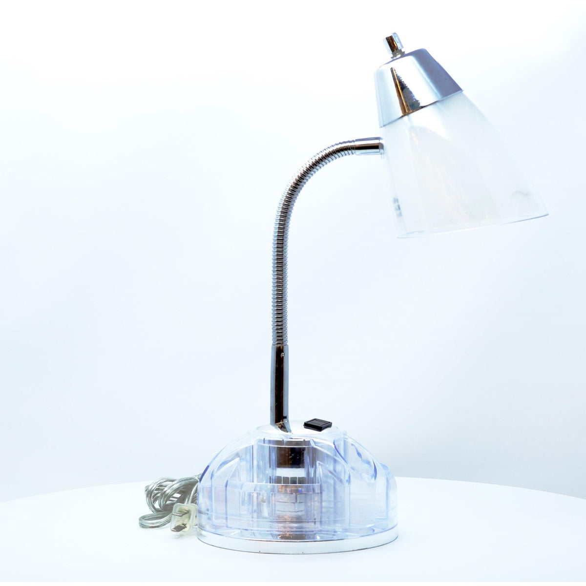 LAMP. ESCRITORIO TRANSPARENTE 1L E27 40W