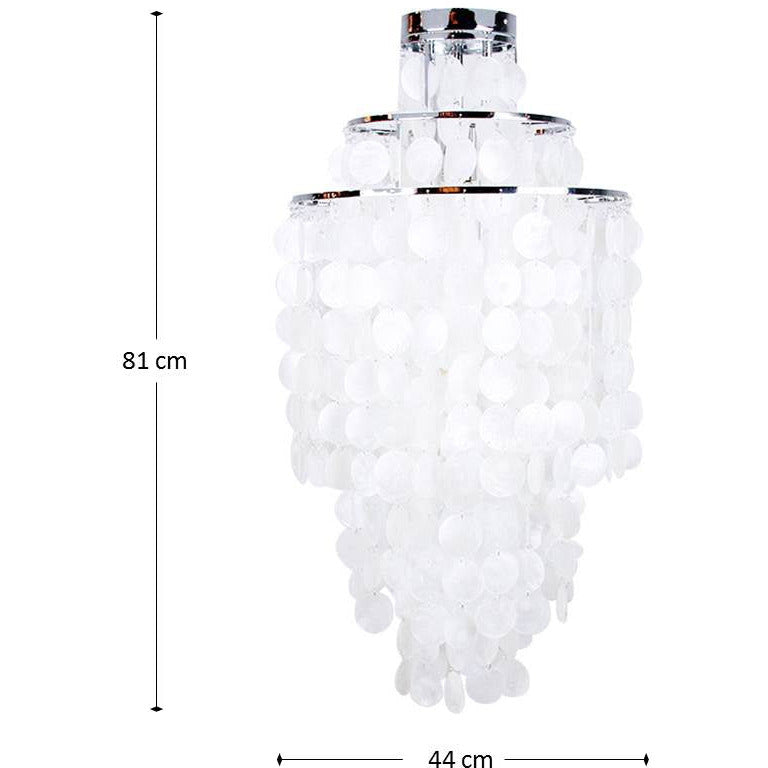 LAMP. COLGANTE CROMO 4L E27 60W