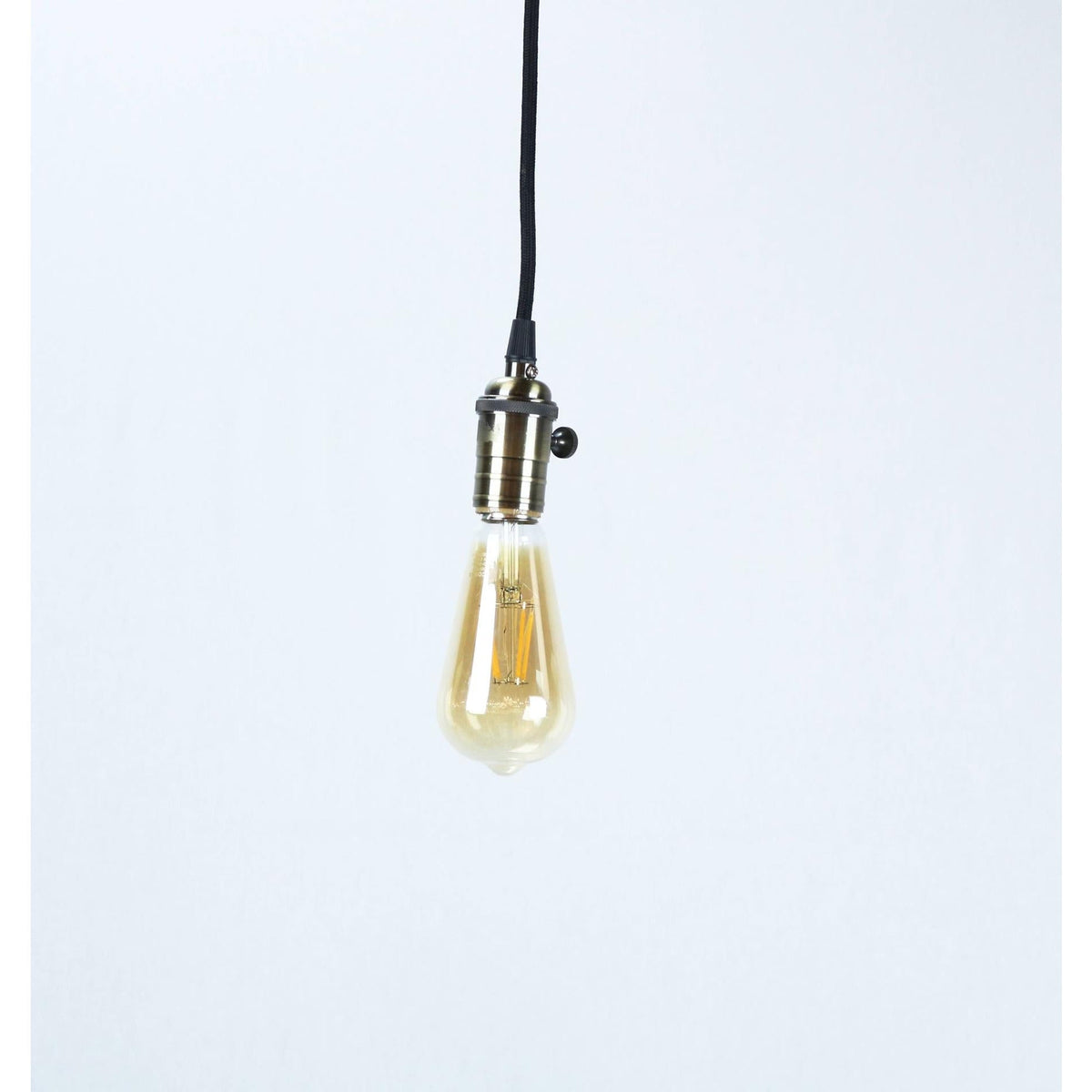LAMP. COLGANTE BRONCE ANTIGUO 1L E27 60W