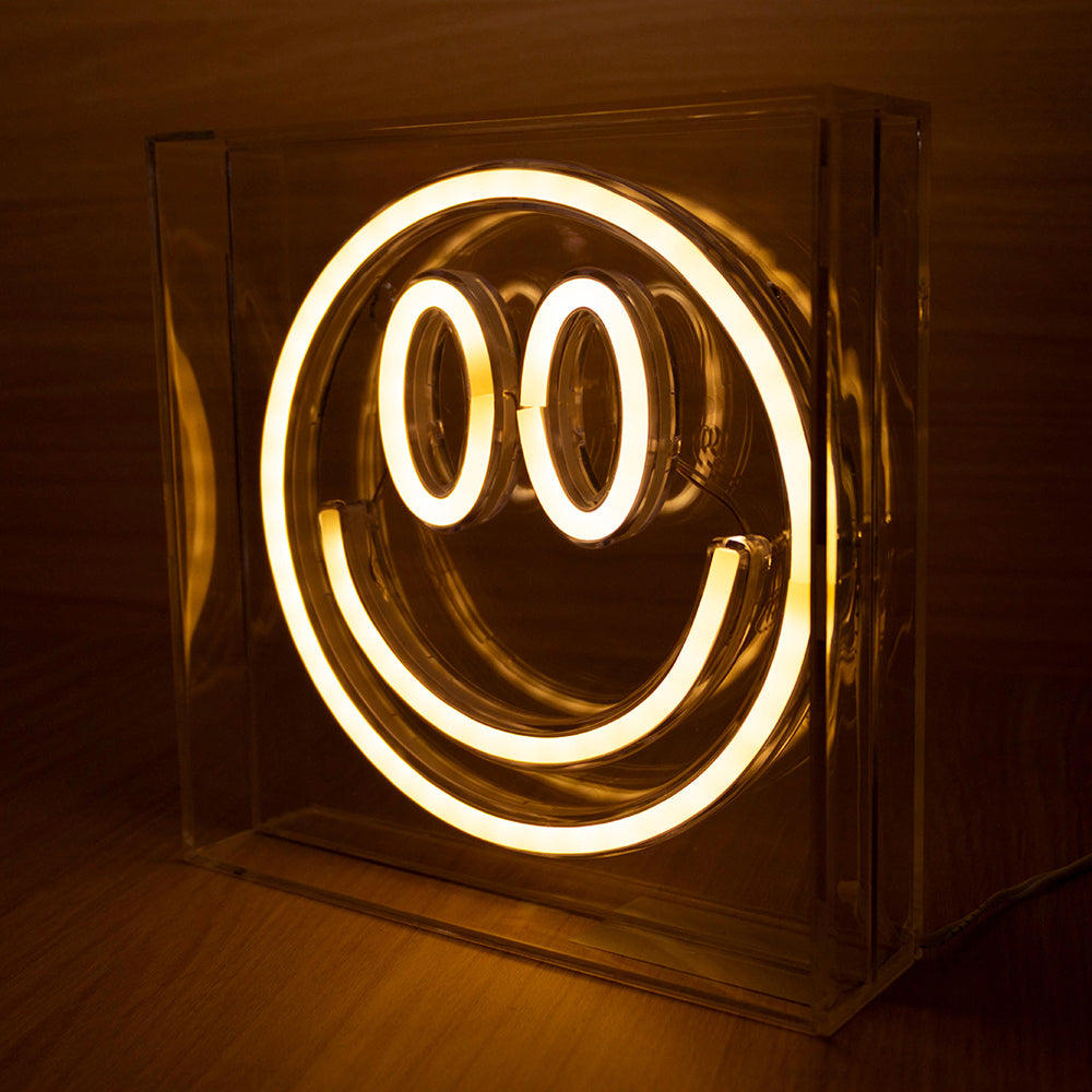 LAMP. LED MESA ACAB. SMILEY FACE NEON ACRYLIC 4.5W 5V 2700K