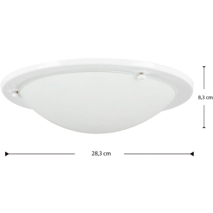 LAMP. TECHO BLANCO 1L E27 60W