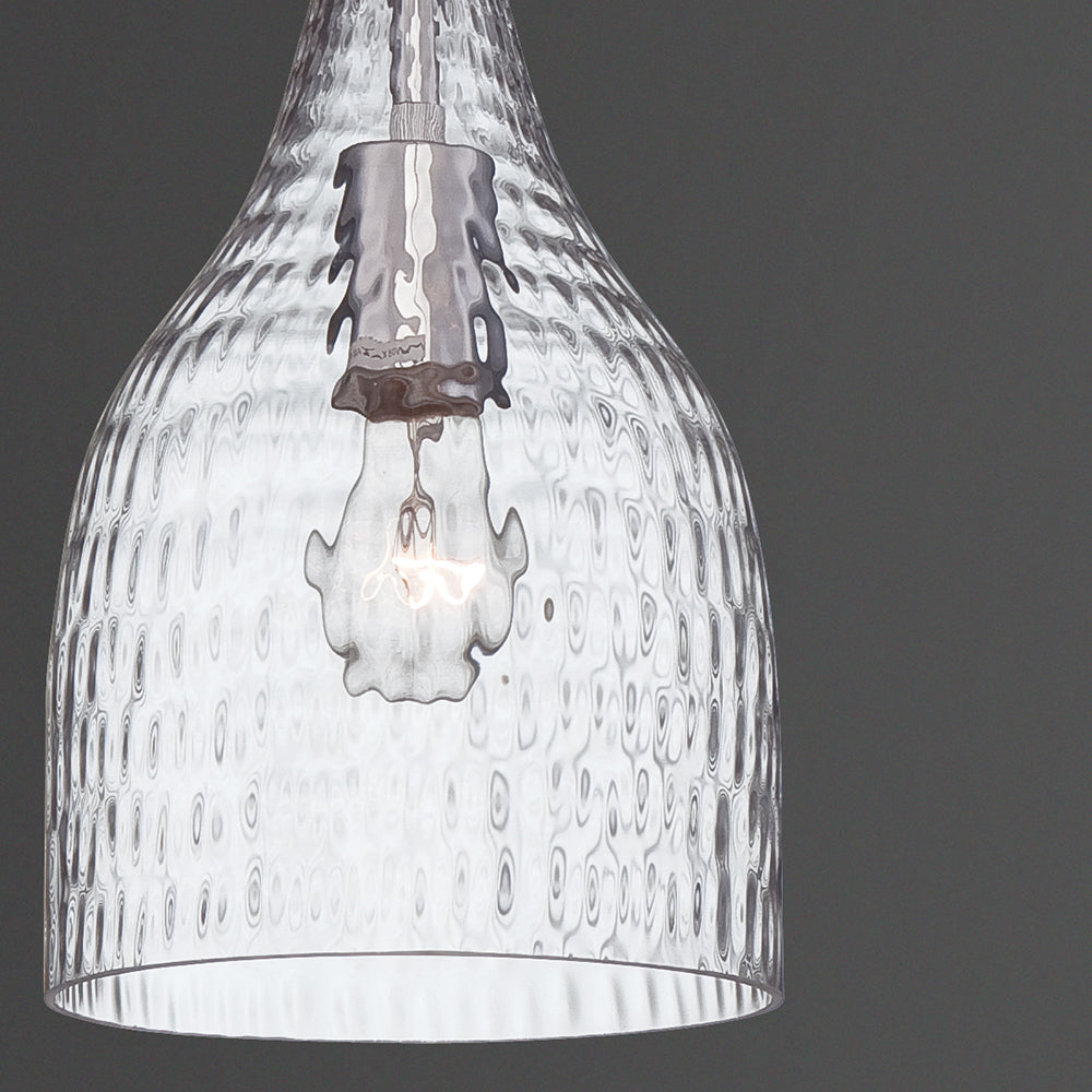 LAMP. COLGANTE PEQUEÑO ALTIMA TRANSPARENTE 1L E26 60W DIM