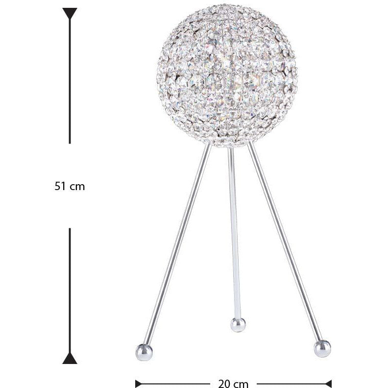 LAMP. MESA DA VINCI PLATEADO 5L G9 40W