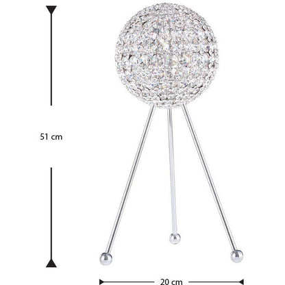 LAMP. MESA DA VINCI PLATEADO 5L G9 40W