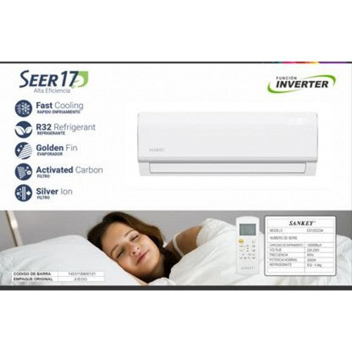 AIRE INVERTER SPLIT 12BTU  R32 SEER 17