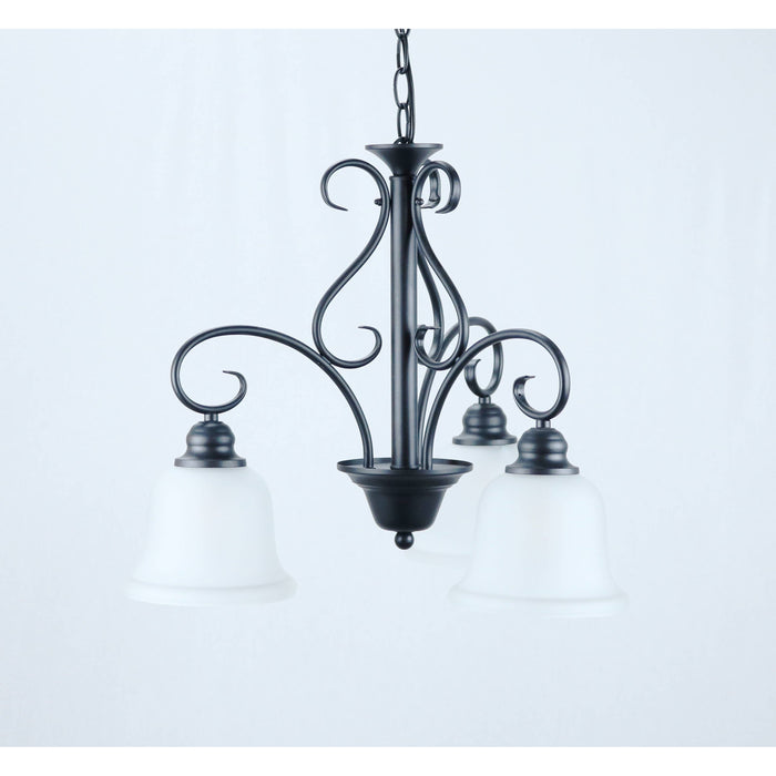 Lámpara Techo Negro 3L E27 60W