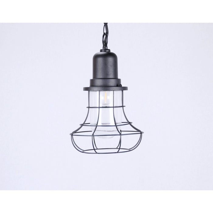 LAMP. EXT. TECHO NEGRO 1L E27 60W