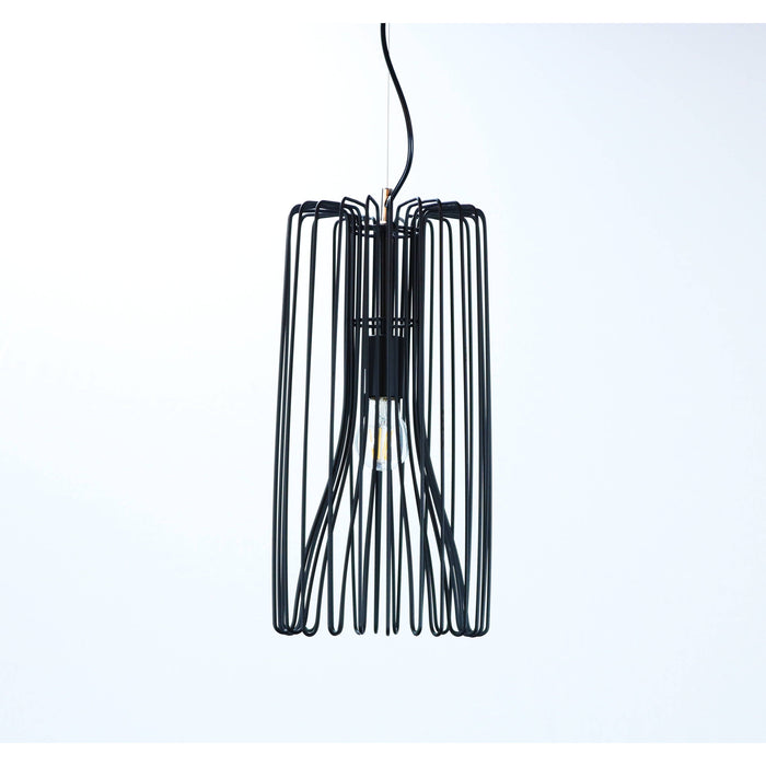 Lámpara Techo Negro 1L E27 40W