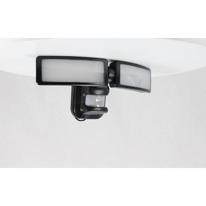 LAMP. LED EXT. NEGRO 2L 27W 100-240V 6500K CON SENSOR Y FOTOCELDA IP44