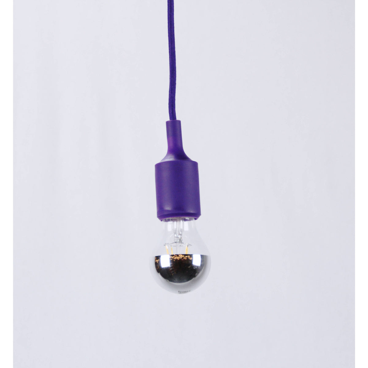 LAMP. COLGANTE MORADO 1L E27 60W