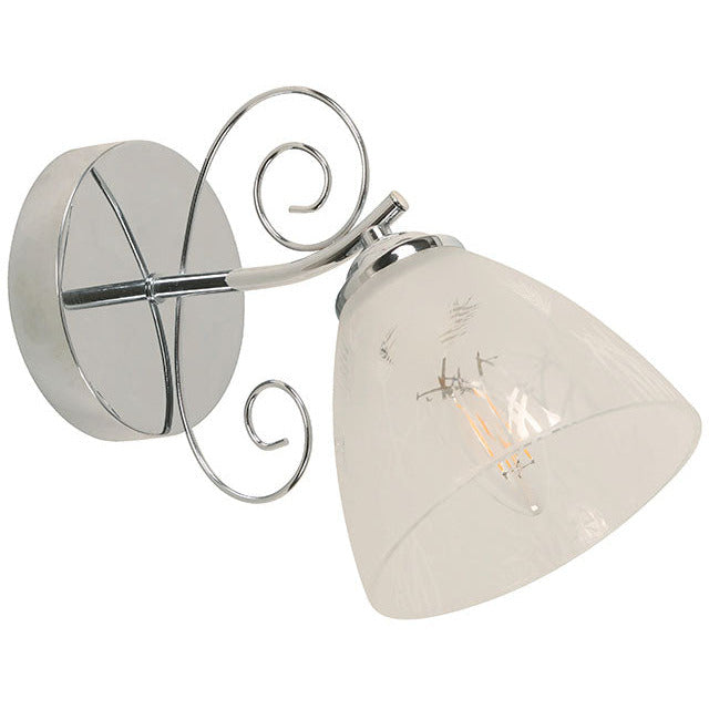 LAMP. PARED CROMO 1L E27 40W