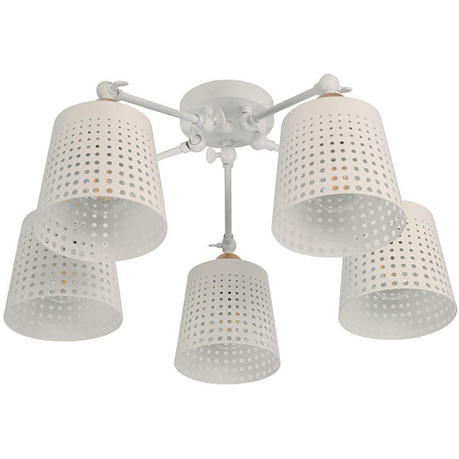 Lámpara Techo Blanco 5L E27 60W