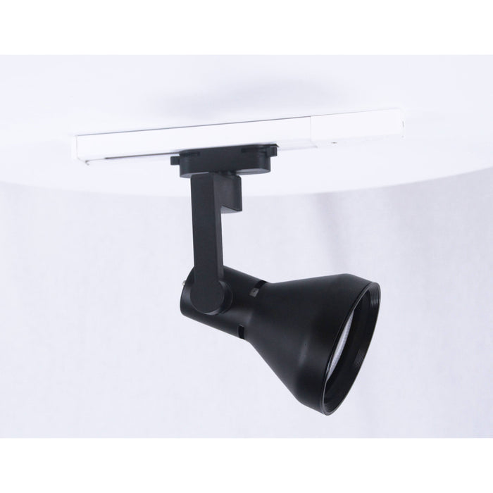 LAMP. DE RIEL NEGRO 1LUZ E27 9W N/B