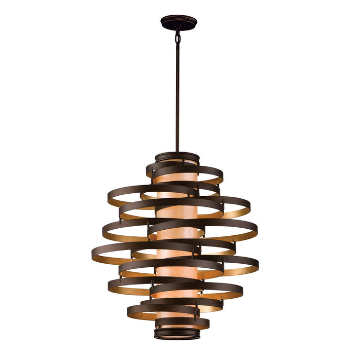 LAMP. COLGANTE VERTIGO LARGE BRONCE 4L E26 60W