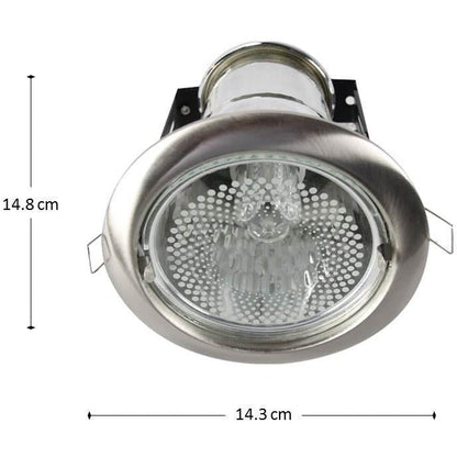 LAMP.TECHO E27*1L*15W(N/B) ACAB. SATIN NIQUELADO