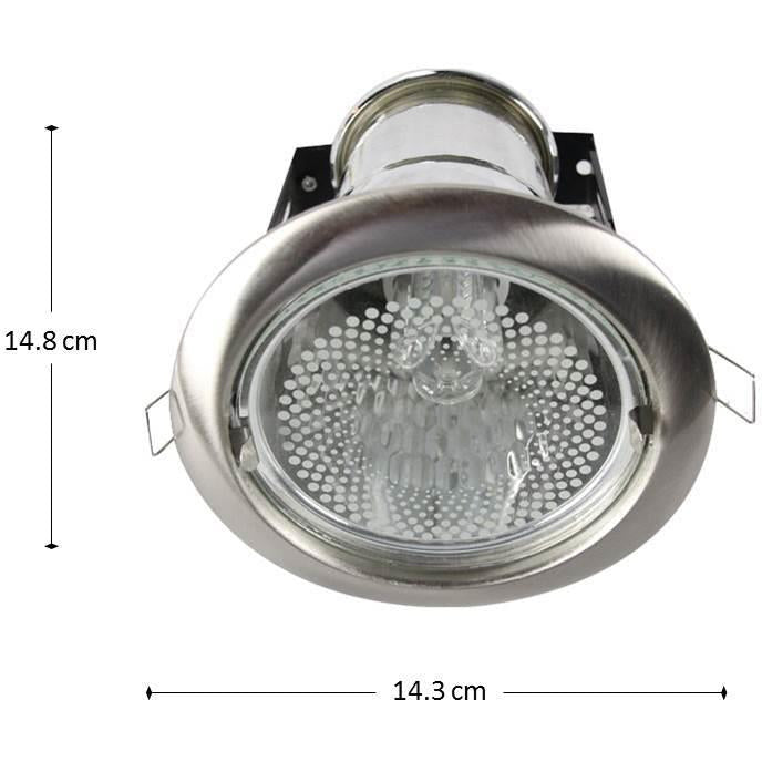 LAMP.TECHO E27*1L*15W(N/B) ACAB. SATIN NIQUELADO