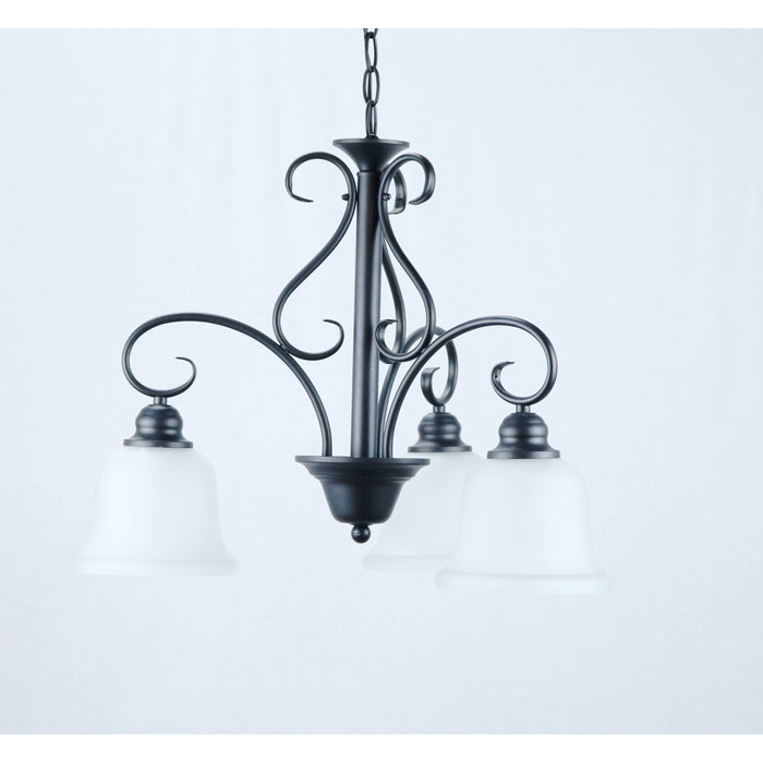 Lámpara Techo Negro 3L E27 60W