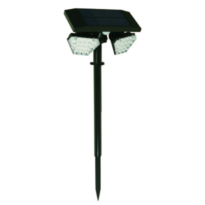 LAMP. EXT. LED ESTACA SOLAR NEGRO 6W 3.7V 3000K