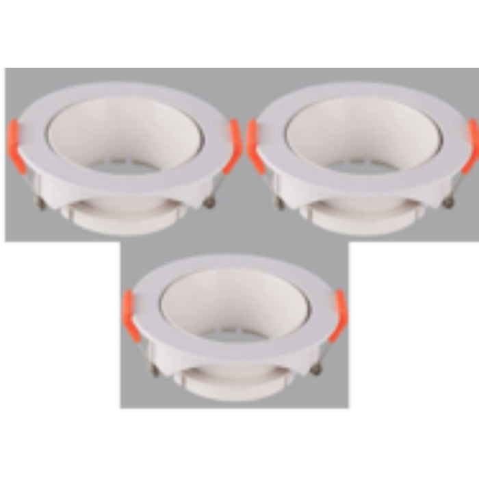 LAMP. EMPOTRABLE NEGRO 1L GU10 7W 3 PIEZAS MOVIBLE