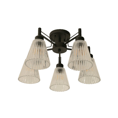 Lámpara Techo Negro 5L E14 60W