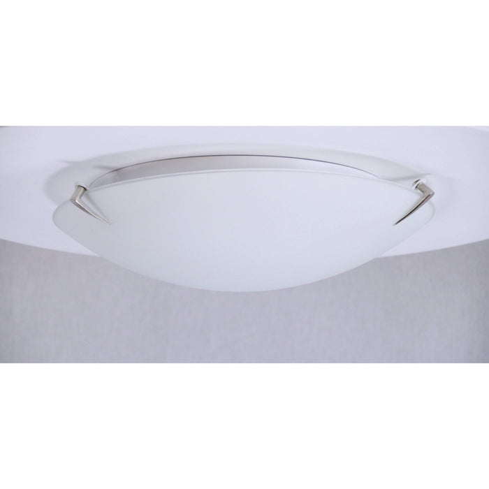 LAMP. TECHO NÍQUEL SATINADO 1L E27 60W