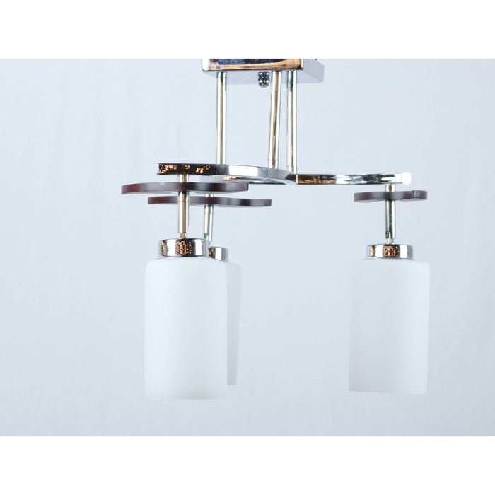 LAMP. TECHO CROMO 3L E27 60W