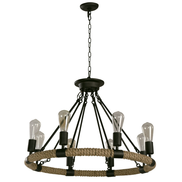 LAMP. COLGANTE BRONCE 8L E27 60W