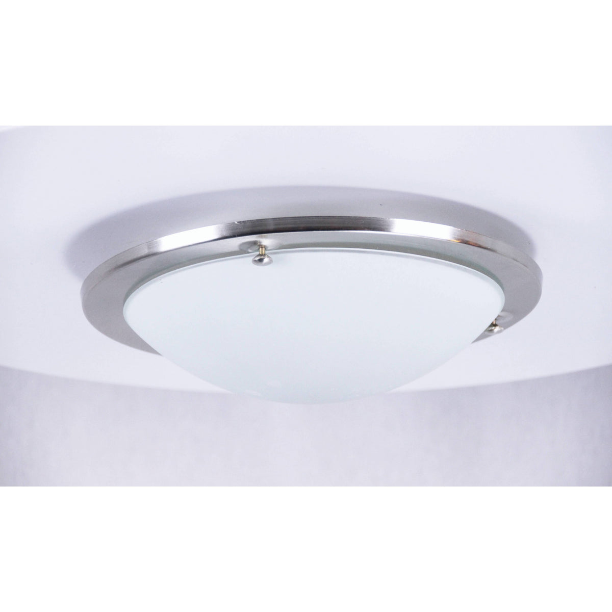 LAMP. TECHO NIQUEL SATINADO 1L E27 60W